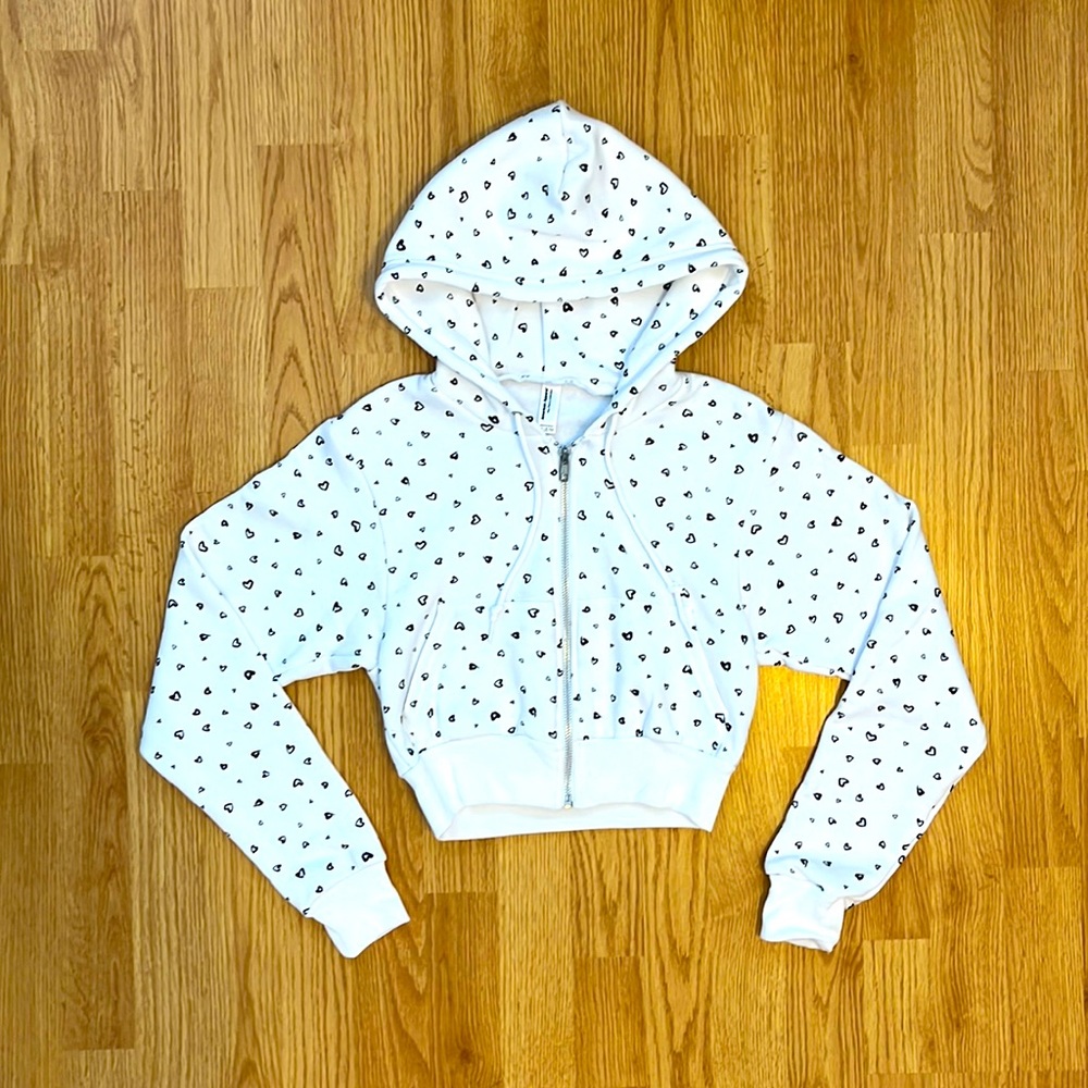 American Apparel Flex Fleece Collection Size XS Cropped Hoodie